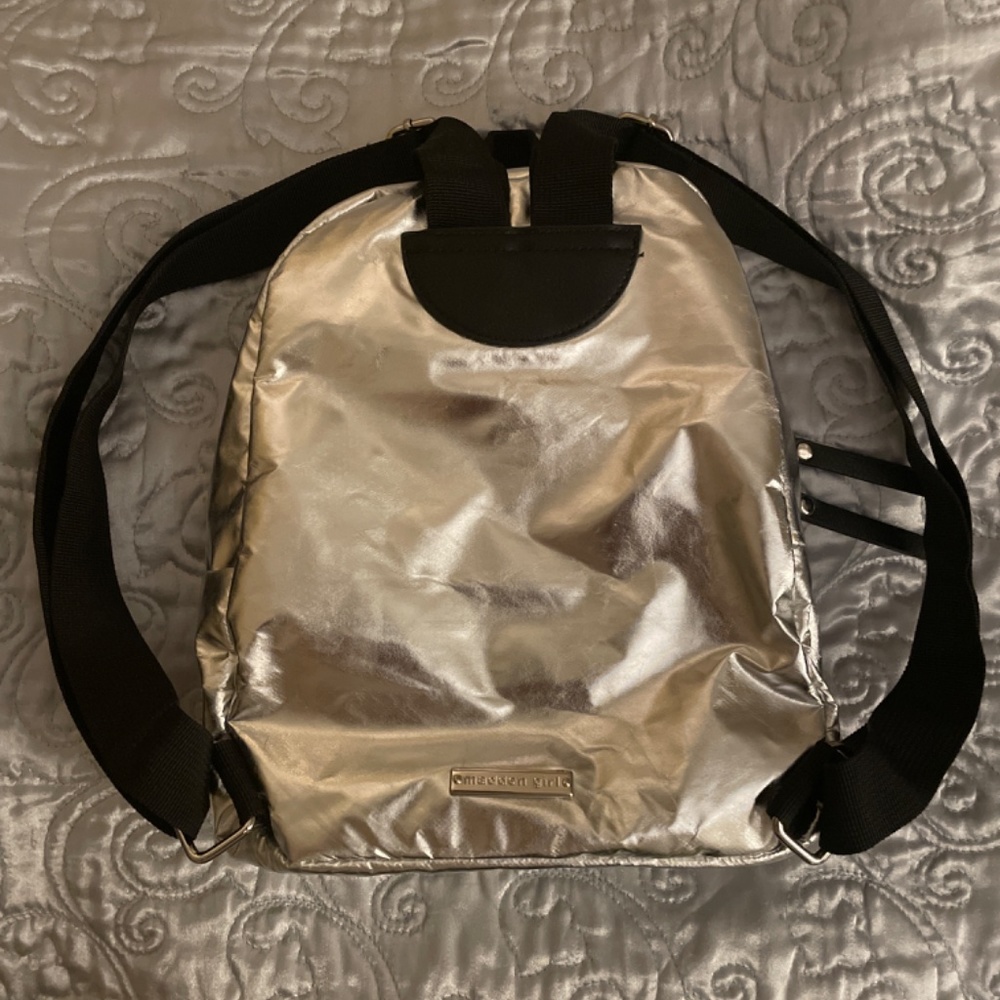 Silver mini backpack - Picture 2 of 4